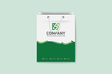 Official paper document shopping bag design