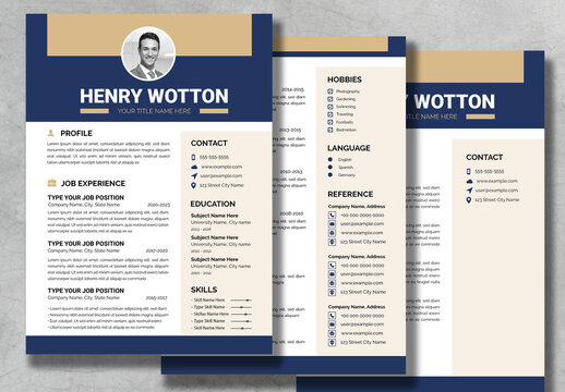 Personal Resume Template Design