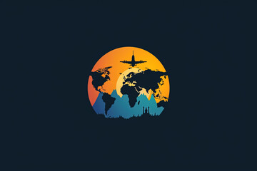Beautiful and stylish tourism logo.