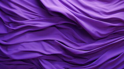 Obraz premium Crumpled paper texture in purple color - ai generative