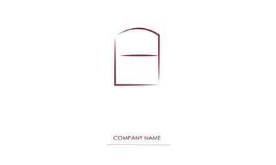 Fototapeta premium LA or AL Minimal Logo Design Vector Art Illustration