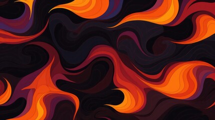 fire flames seamless pattern