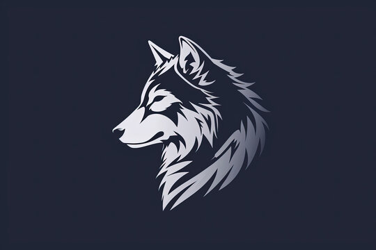 Beautiful and stylish wolf logo.