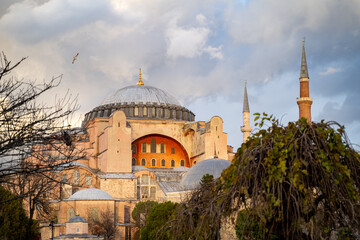 View of Hagia Sophia from Sultanahmet Park.