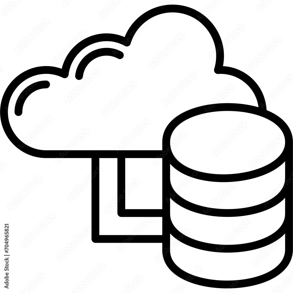 Poster Cloud storage Icon