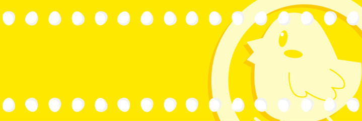 X用可愛いひよこヘッダー背景壁紙イラスト © Ｅ Ｎ