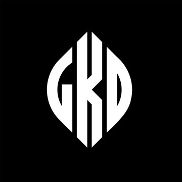 LKO circle letter logo design with circle and ellipse shape. LKO ellipse letters with typographic style. The three initials form a circle logo. LKO circle emblem abstract monogram letter mark vector.