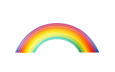 Brilliant Rainbow Display isolated on transparent Background