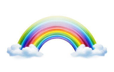Brilliant Rainbow Display isolated on transparent Background