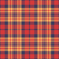 Vector textile background of seamless texture fabric with a pattern plaid check tartan.