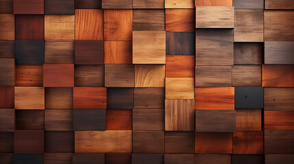 Wooden texture background with square floor design