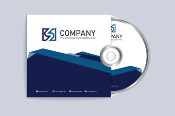 Vector Official document CD cover and label design