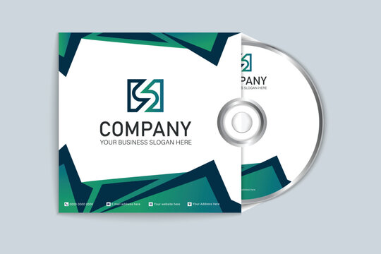 Vector Official document CD cover and label design