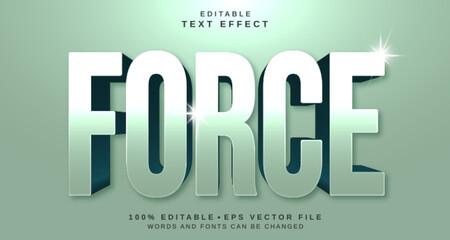 Editable text style effect - Force text style theme.