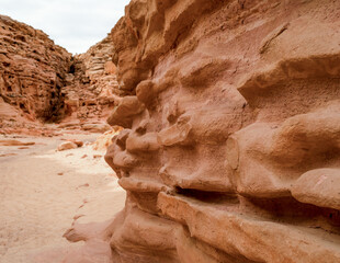colored canyon with in Egypt Dahab South Sinai