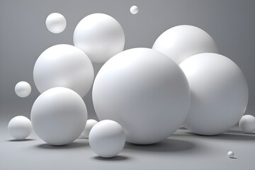 white eggs on a white background, generative ai