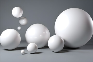 eggs on a white background, generative ai