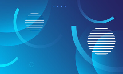 Abstract blue background with wave. Vector illustration