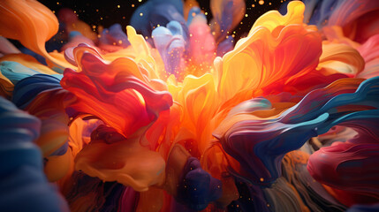 A Mesmerizing 3D Abstract Multicolor Visualization