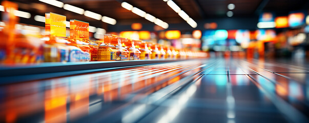 Supermarket Shelves and Consumer Goods Display: Organized Retail Experience,
 Grocery Store Shelving and Merchandise Presentation: Retail Space Optimization,
 Retail Organization and Shelf Stocking