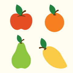 icon of fresh fruit — hand-drawn vector elements