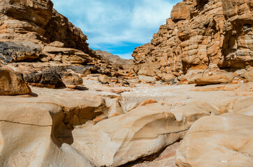 colored canyon with in Egypt Dahab South Sinai