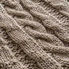 Fototapeta na wymiar Seamless cozy sweater texture, repeating pattern texture