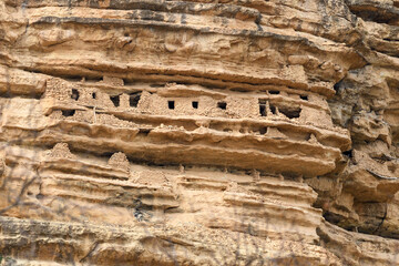 Scenic view of Beautiful rock formation from Southern Aures mountains, Khenchela