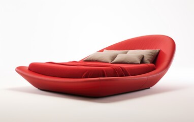 Zero-shaped bed. Modern zero shaped bed.
