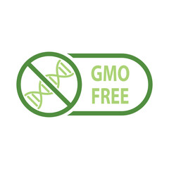 gmo free icon organic food sign