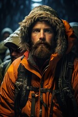 portrait of a person with a sword