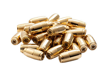 Bullets and shell bullets isolated on a Transparent background. Generative AI - obrazy, fototapety, plakaty