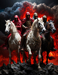The Four Horsemen of the Apocalypse - obrazy, fototapety, plakaty