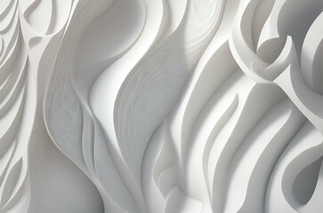 abstract curve decoration in white background