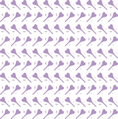 Seamless pattern with lollipops in the form of hearts. Vector graphics