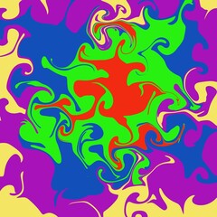 Abstract, color-painted images without exact shapes, multi-colored, are used to create background images, pretty multi-colored painted together.