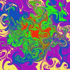 Abstract, color-painted images without exact shapes, multi-colored, are used to create background images, pretty multi-colored painted together.
