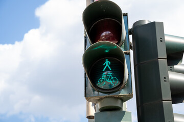 Green light for pedestrians and cyclists