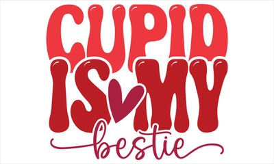 Retro Valentine Tshirt Design Template