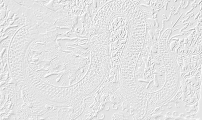 embossed image of dragon