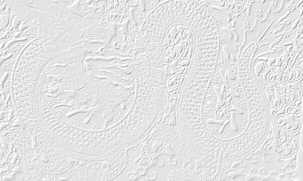 embossed image of dragon