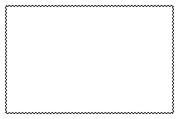 Simple of frame. Design vector rectangle with zigzag lines black on white background. Design print for illustration, greeting cards, wedding invitations, menu, royal certificates, background. Set 1