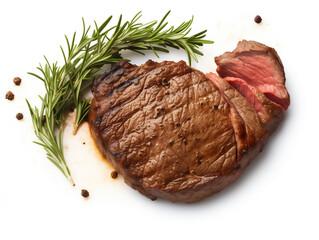 beef steak with garnish