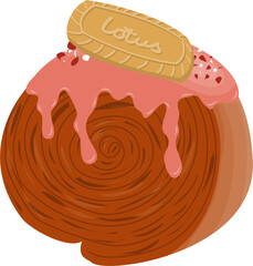 Cromboloni dessert Illustration 