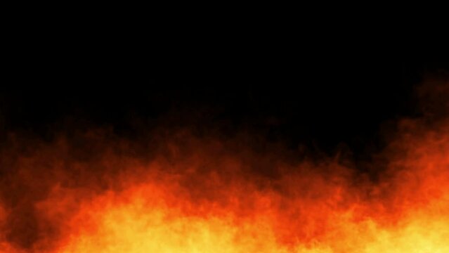 Fire Animation on back ground. Overlay perfect for compositing into your shots. Simply drop it in and change its blending mode to screen or add. 3D Illustration