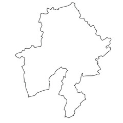 Obraz premium Namur - map of the region of the country Belgium