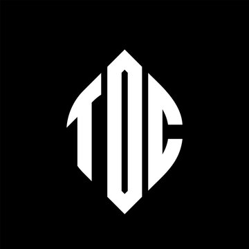 TOC circle letter logo design with circle and ellipse shape. TOC ellipse letters with typographic style. The three initials form a circle logo. TOC circle emblem abstract monogram letter mark vector.