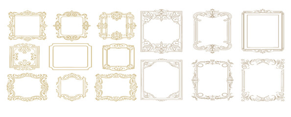 Decorative frames. Retro ornamental frame