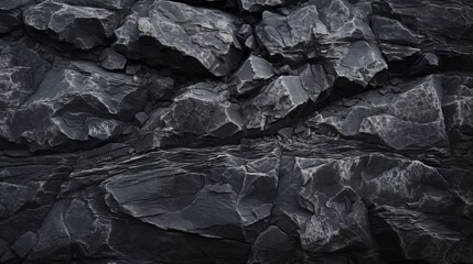 Dark Gray Rough Grainy Stone Texture Background AI Generated