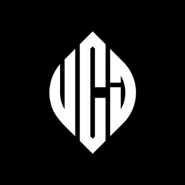 UCJ logo. UCJ letter. UCJ letter logo design. Intitials UCJ logo linked with circle and uppercase monogram logo. UCJ typography for technology, business and real estate brand.